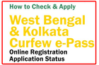 Kolkata Police Corona ePass Registration